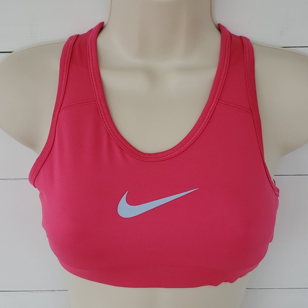 NIKE Dri-Fit Sports Bra Pink & Gray Like New